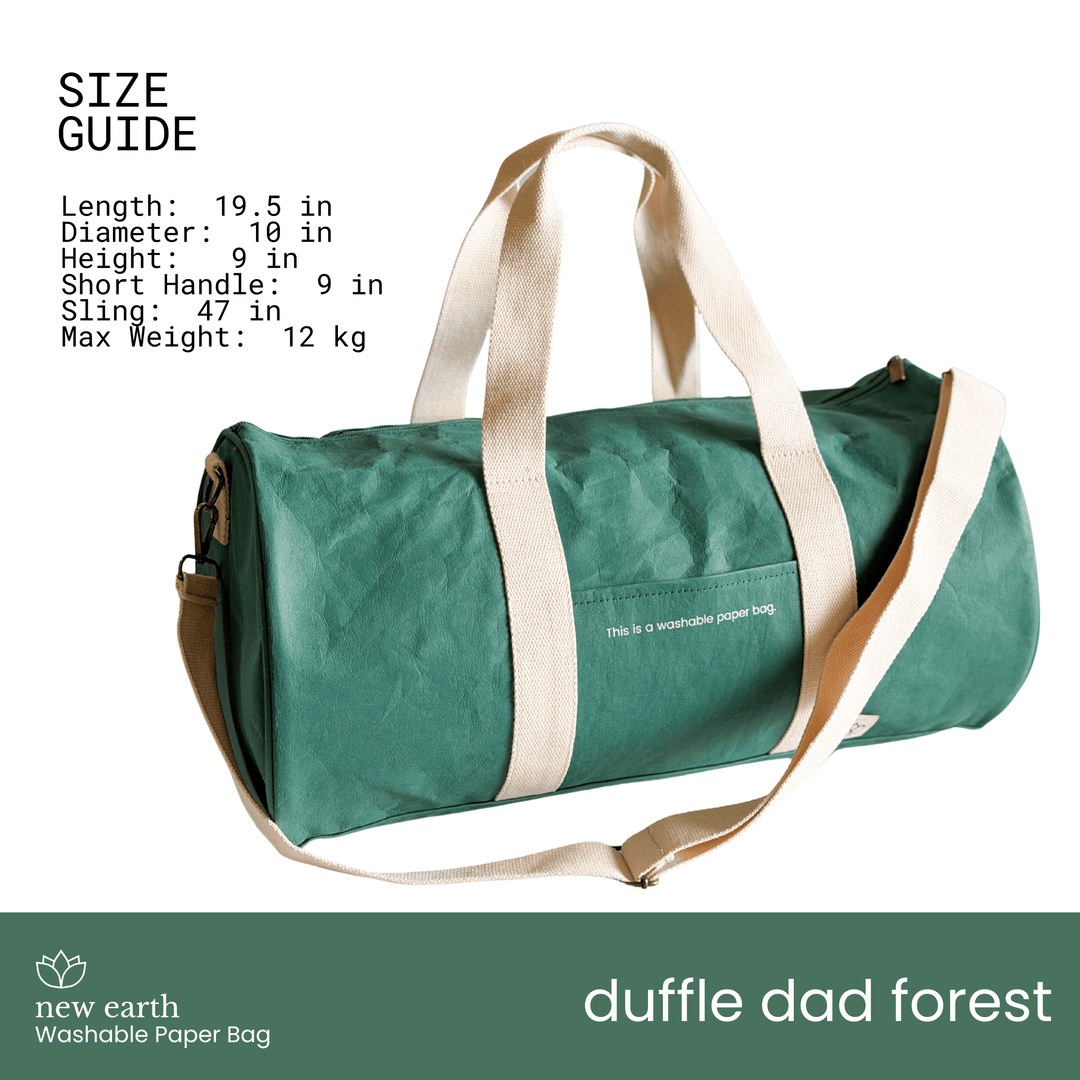 NEW! DUFFLE DAD Washable Paper Bag