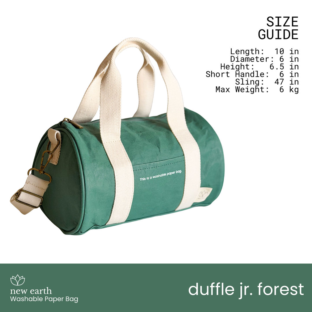 NEW! DUFFLE JR. Washable Paper Bag