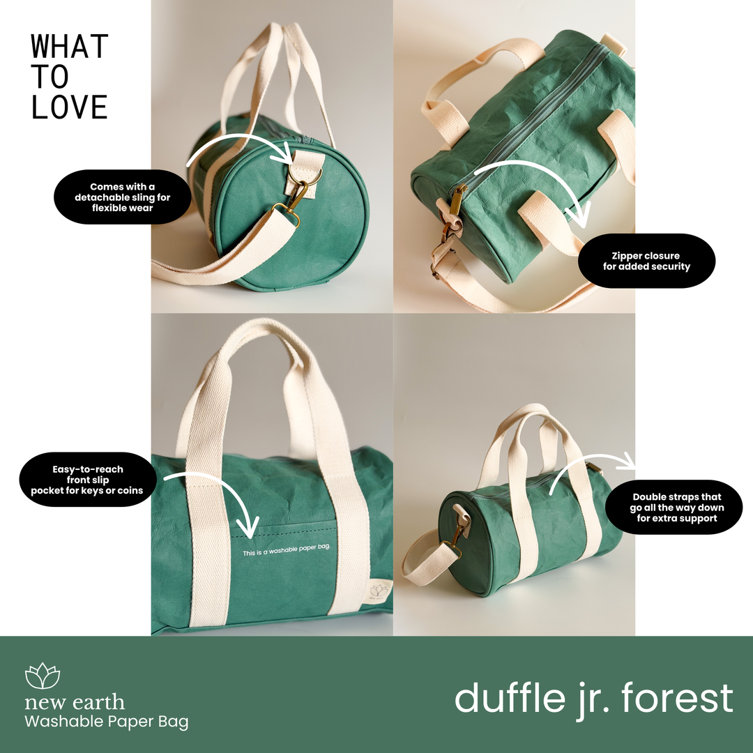 NEW! DUFFLE JR. Washable Paper Bag