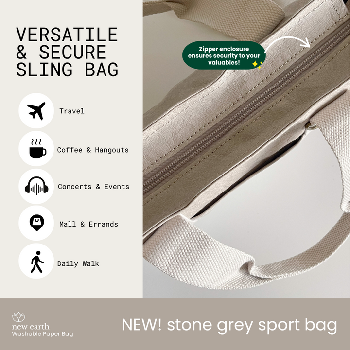 NEW! SLING SPORT Washable Paper Bag