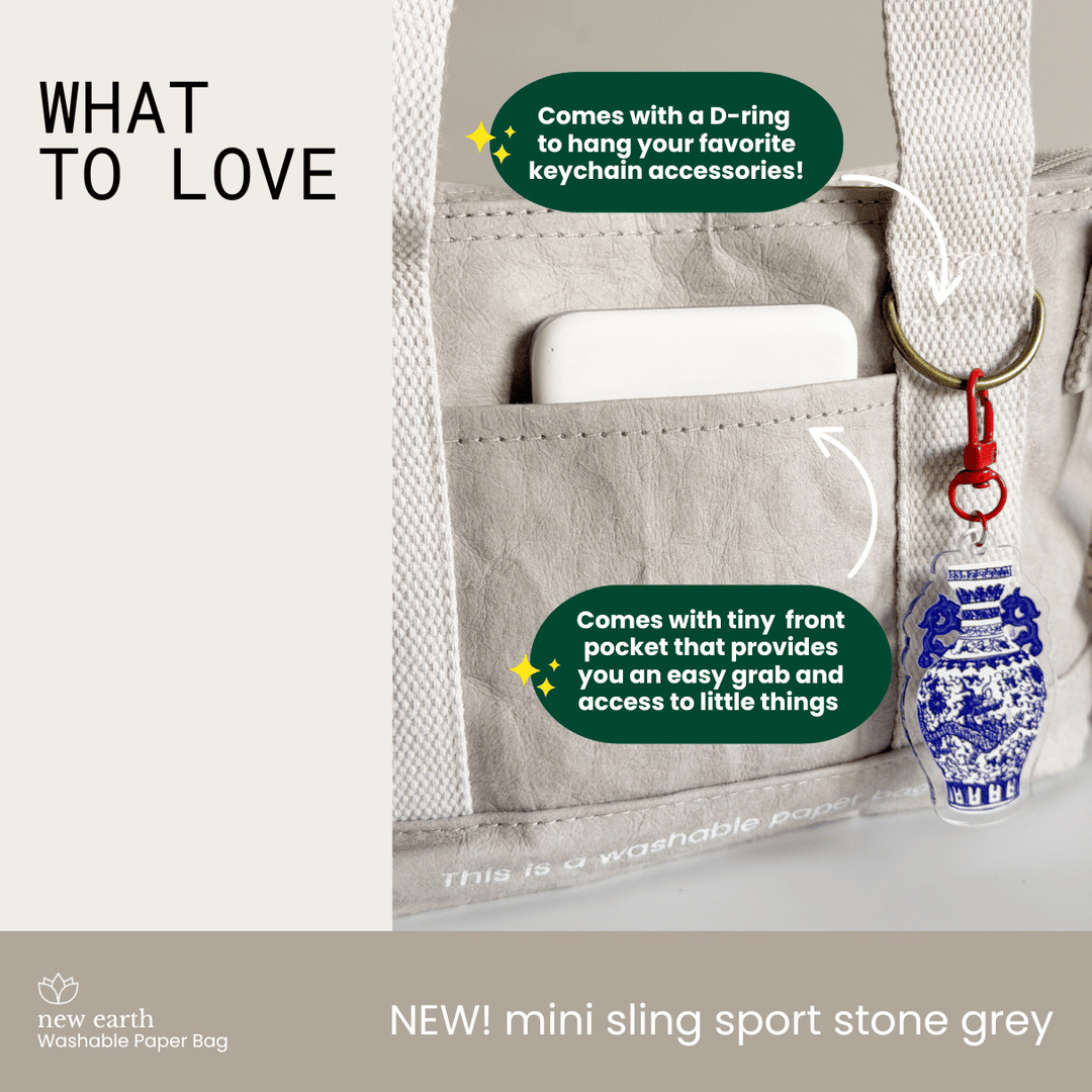 MINI SLING SPORT Washable Paper Bag