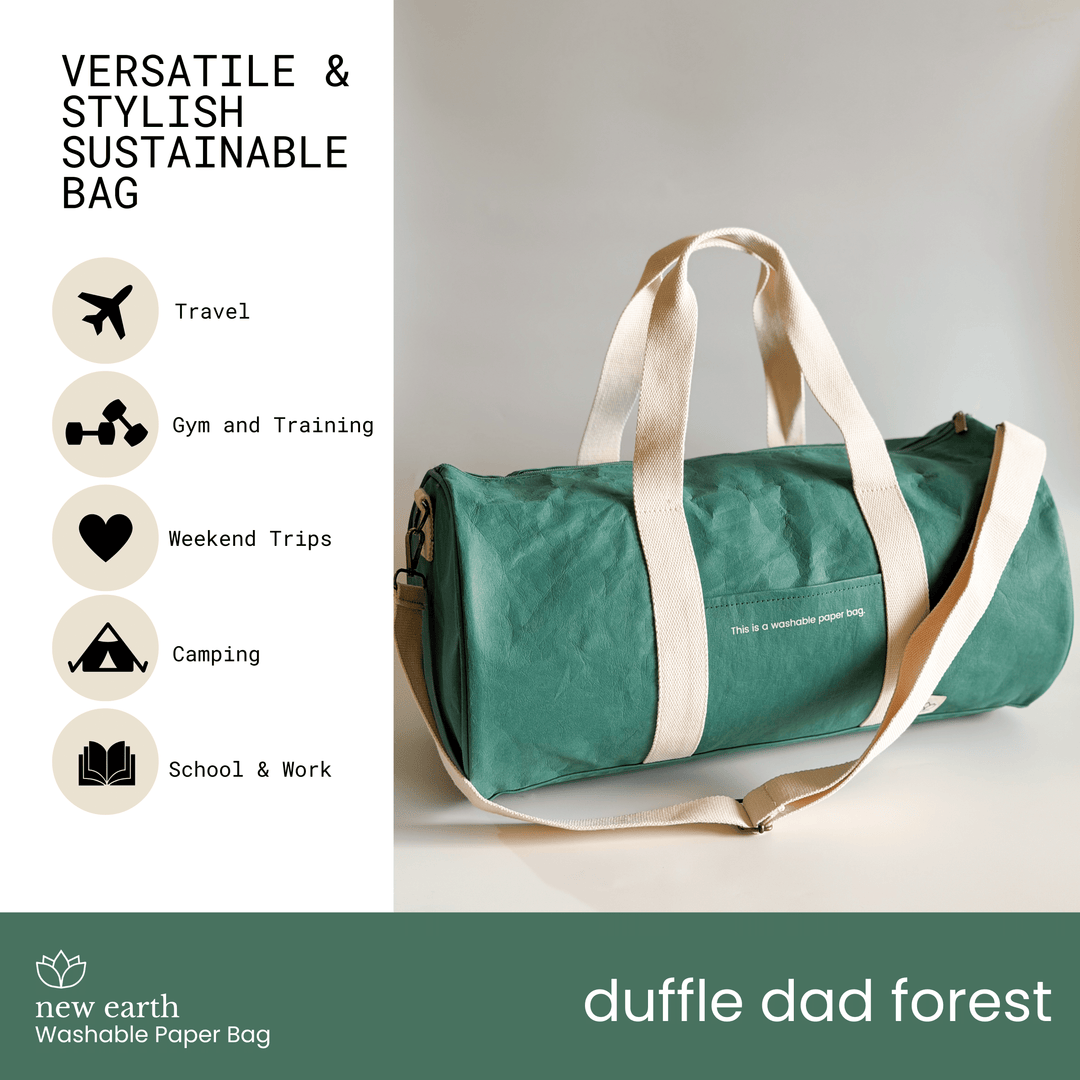 NEW! DUFFLE DAD Washable Paper Bag