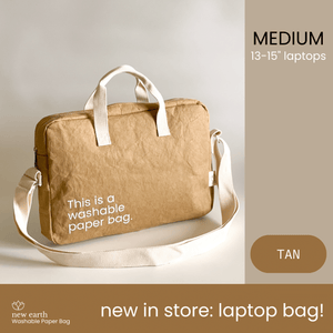 New Earth Washable Paper Laptop Bag