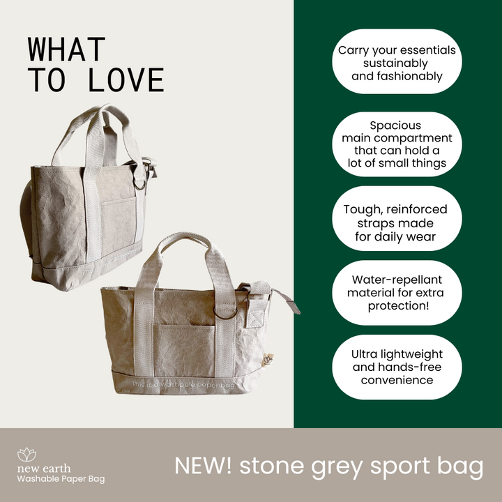 NEW! SLING SPORT Washable Paper Bag
