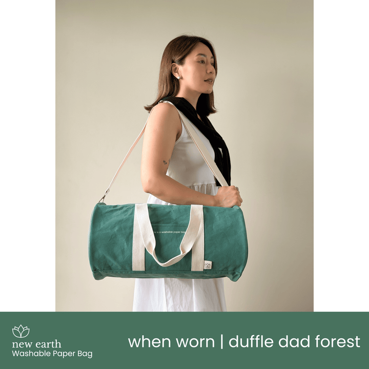 NEW! DUFFLE DAD Washable Paper Bag