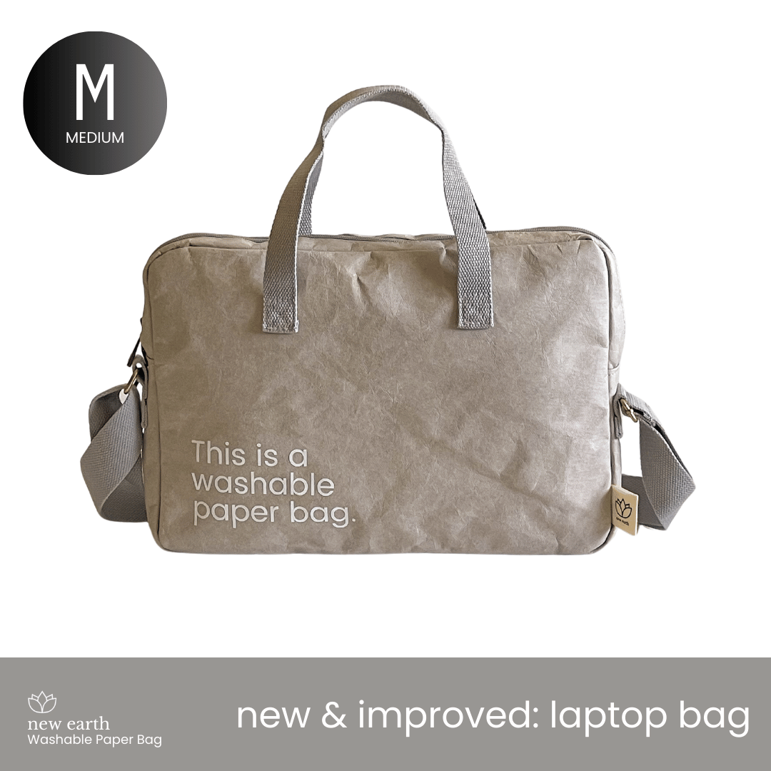 MEDIUM Washable Paper Laptop Bag