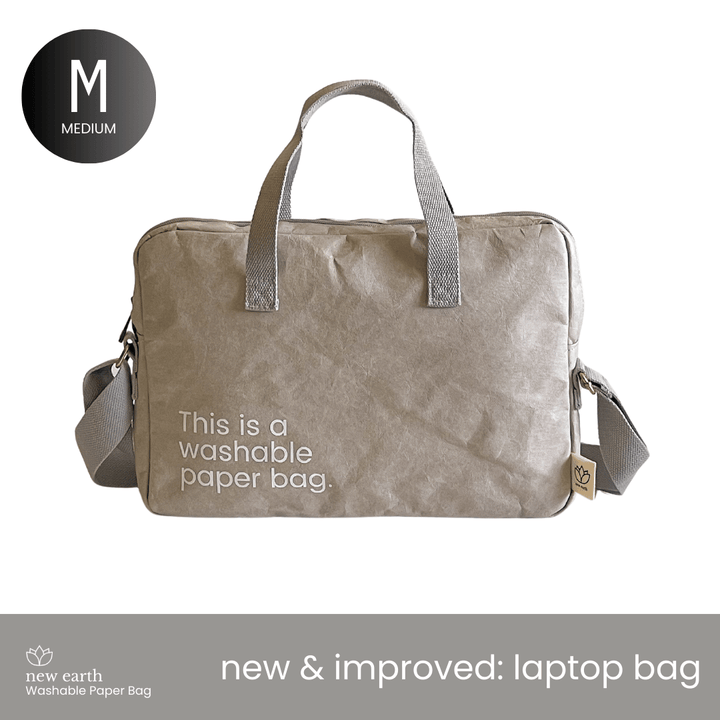 MEDIUM Washable Paper Laptop Bag