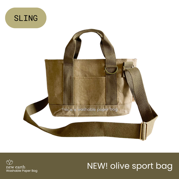 NEW! SLING SPORT Washable Paper Bag
