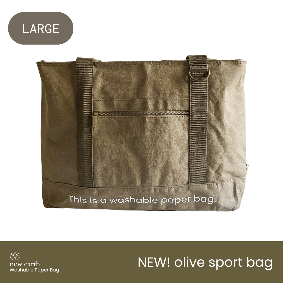 NEW! LARGE SPORT Washable Paper Bag