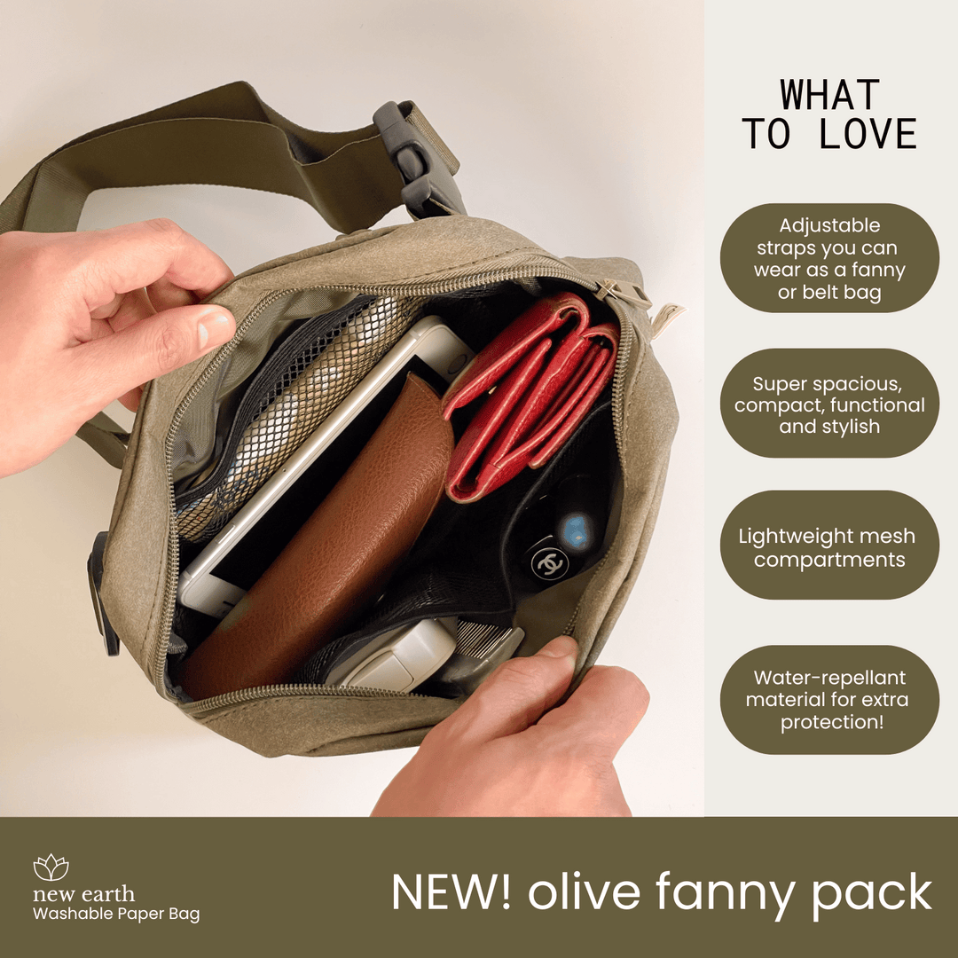 FANNY PACK Washable Paper Bag