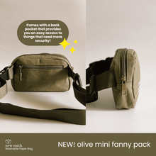 Load image into Gallery viewer, NEW IN STORE! New Earth Mini Fanny Pack Washable Paper Bag
