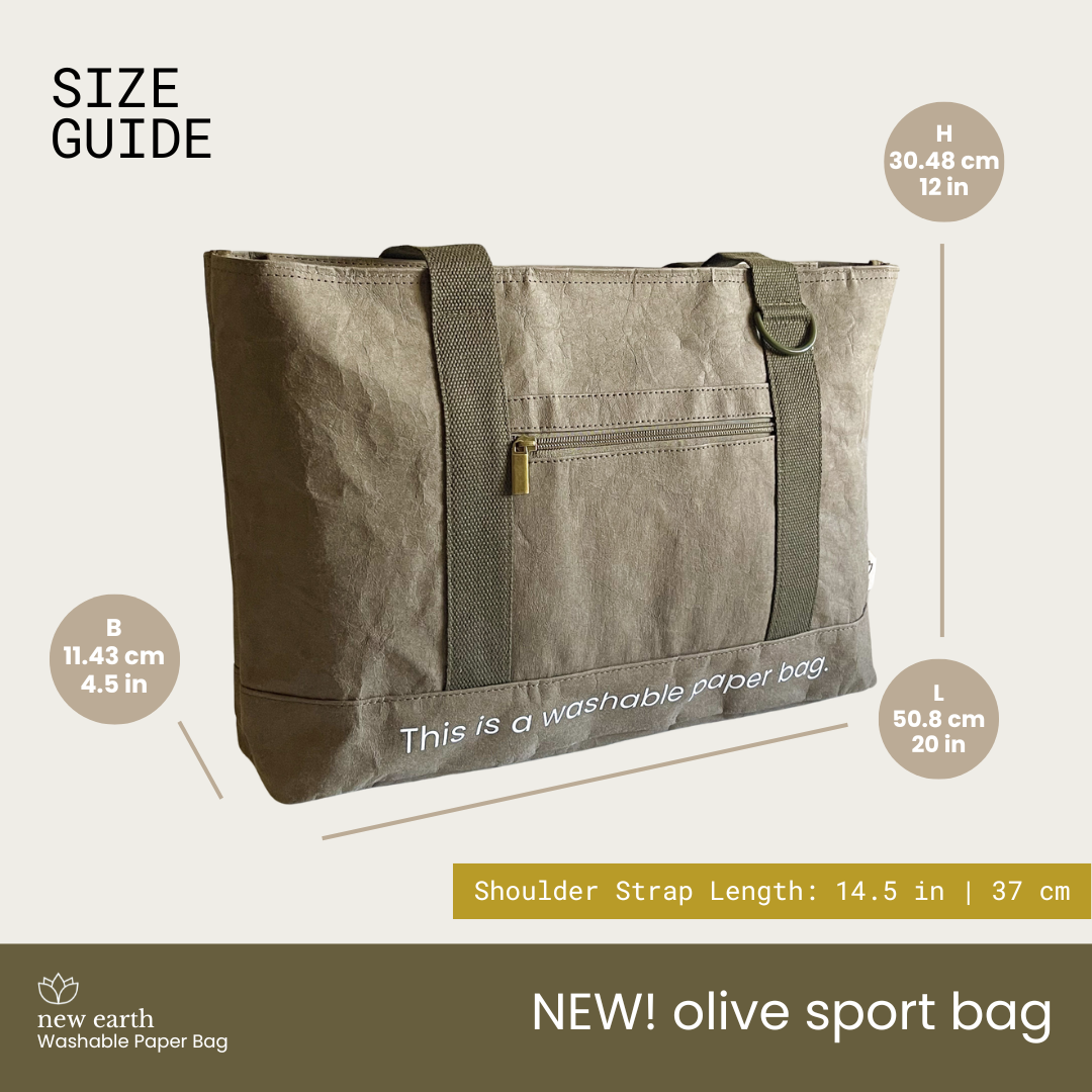 NEW! MEDIUM SPORT Washable Paper Bag