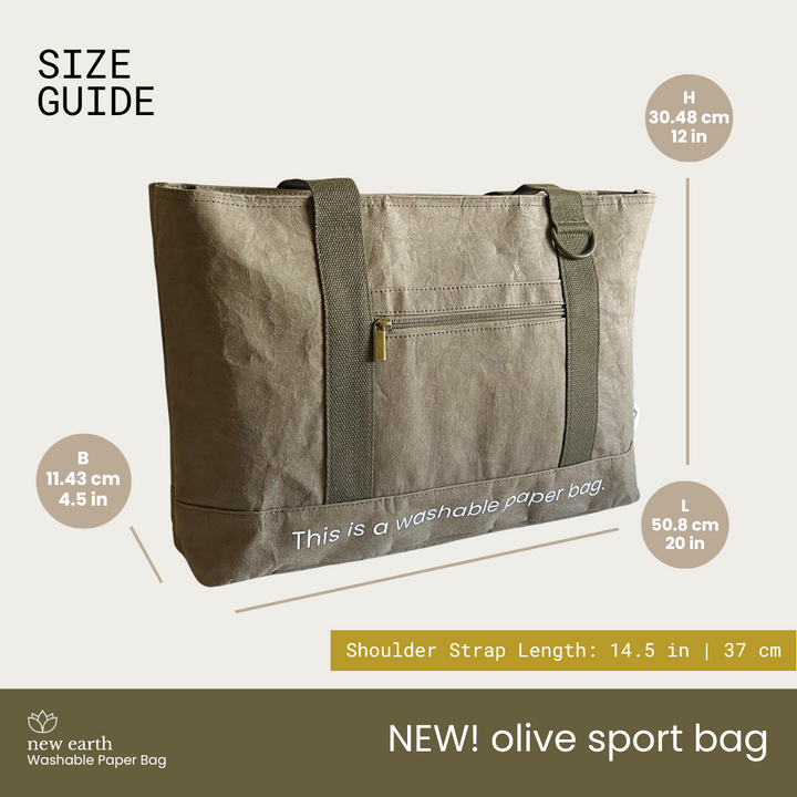 NEW! MEDIUM SPORT Washable Paper Bag
