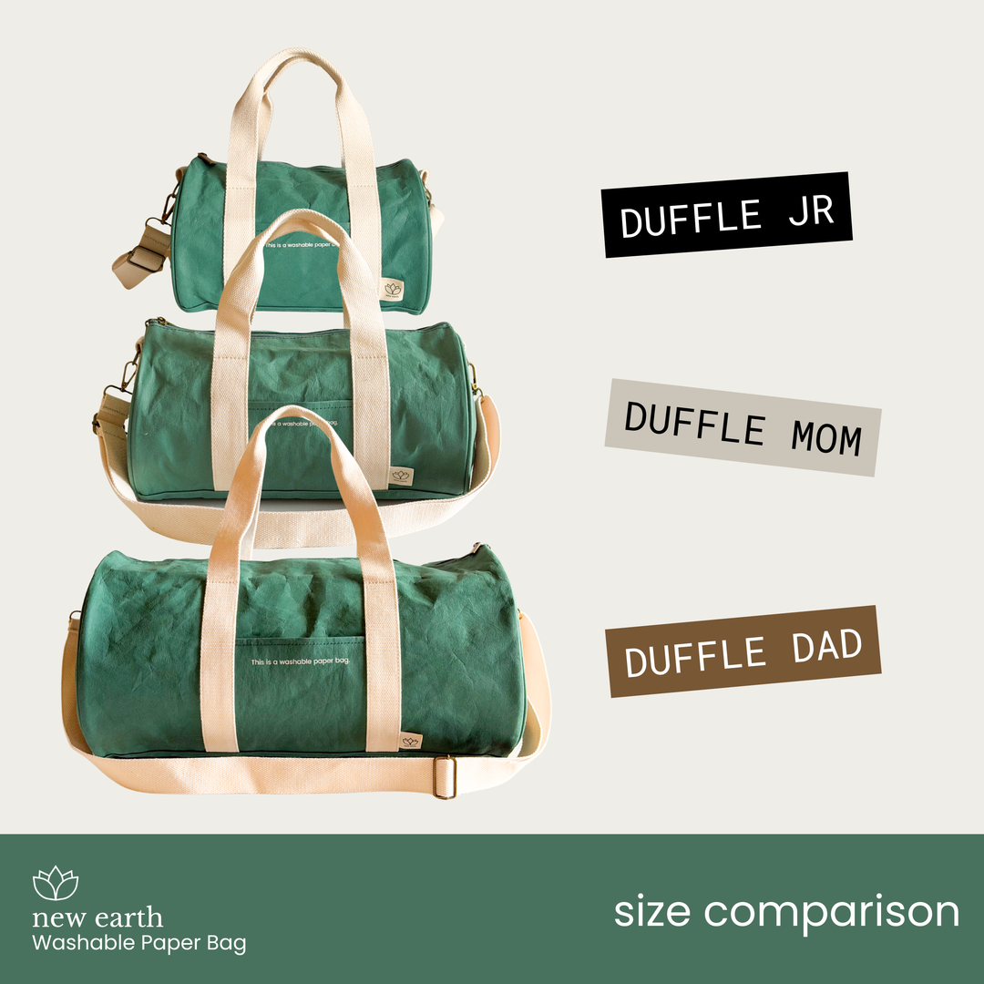 NEW! DUFFLE JR. Washable Paper Bag