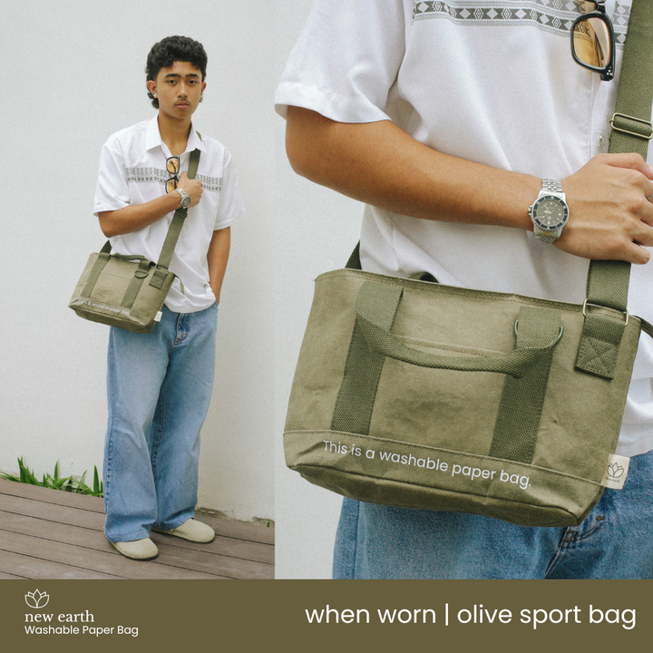 NEW! SLING SPORT Washable Paper Bag