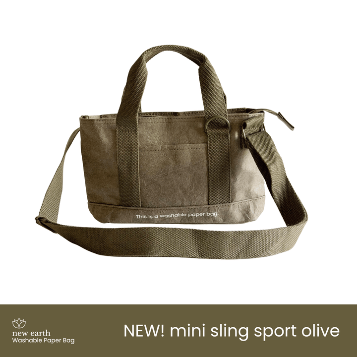 MINI SLING SPORT Washable Paper Bag