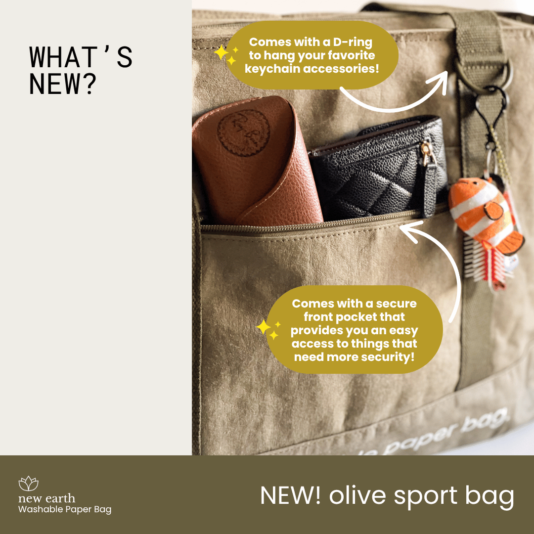 NEW! LARGE SPORT Washable Paper Bag