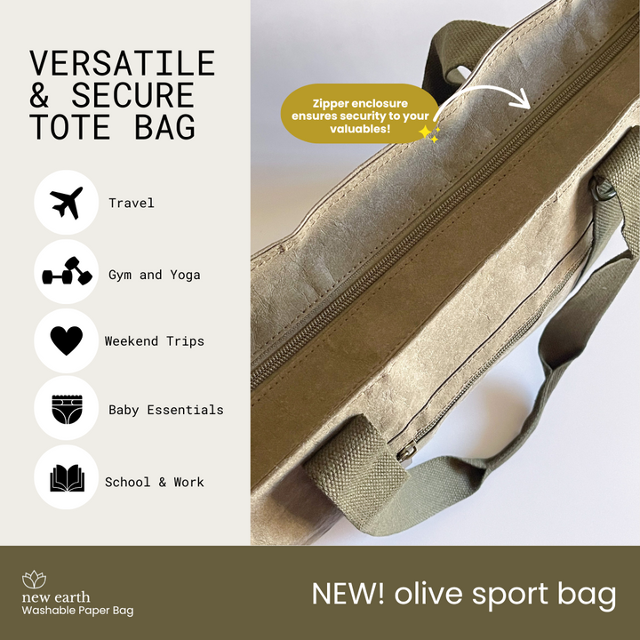 NEW! MEDIUM SPORT Washable Paper Bag