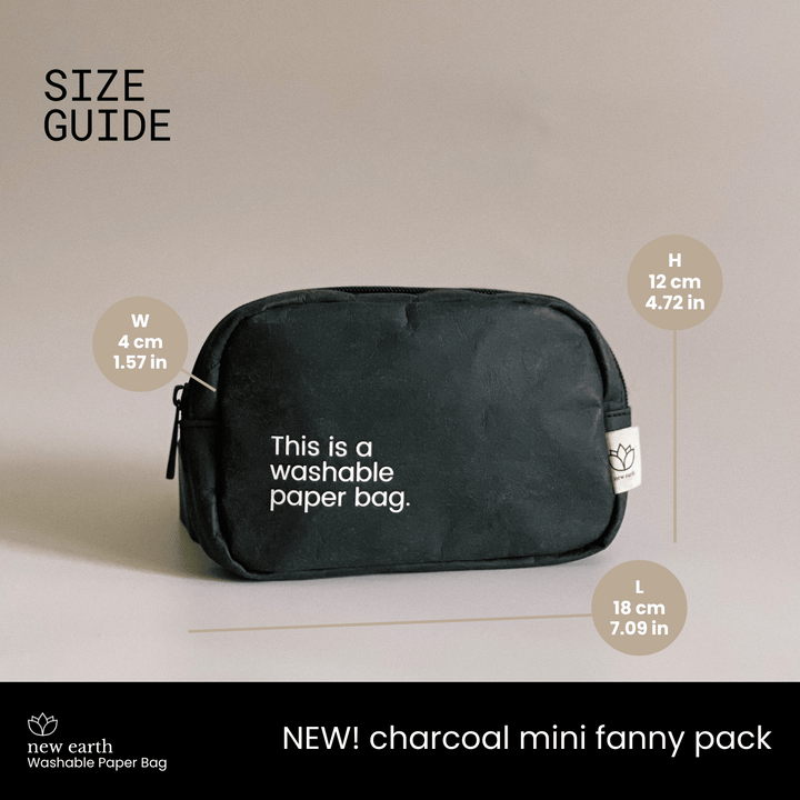 MINI FANNY PACK Washable Paper Bag
