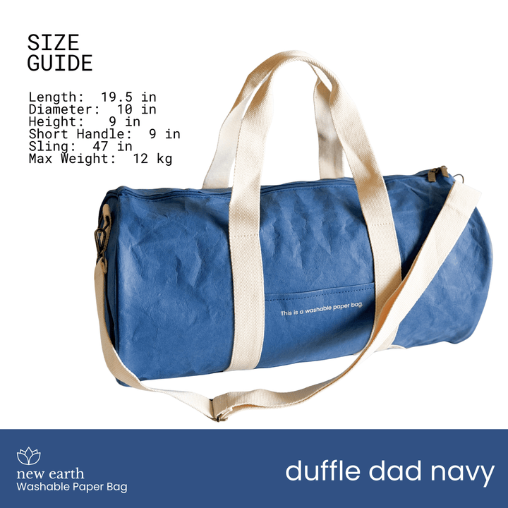 NEW! DUFFLE DAD Washable Paper Bag