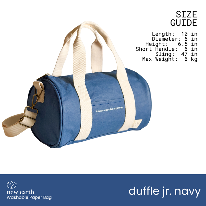 NEW! DUFFLE JR. Washable Paper Bag