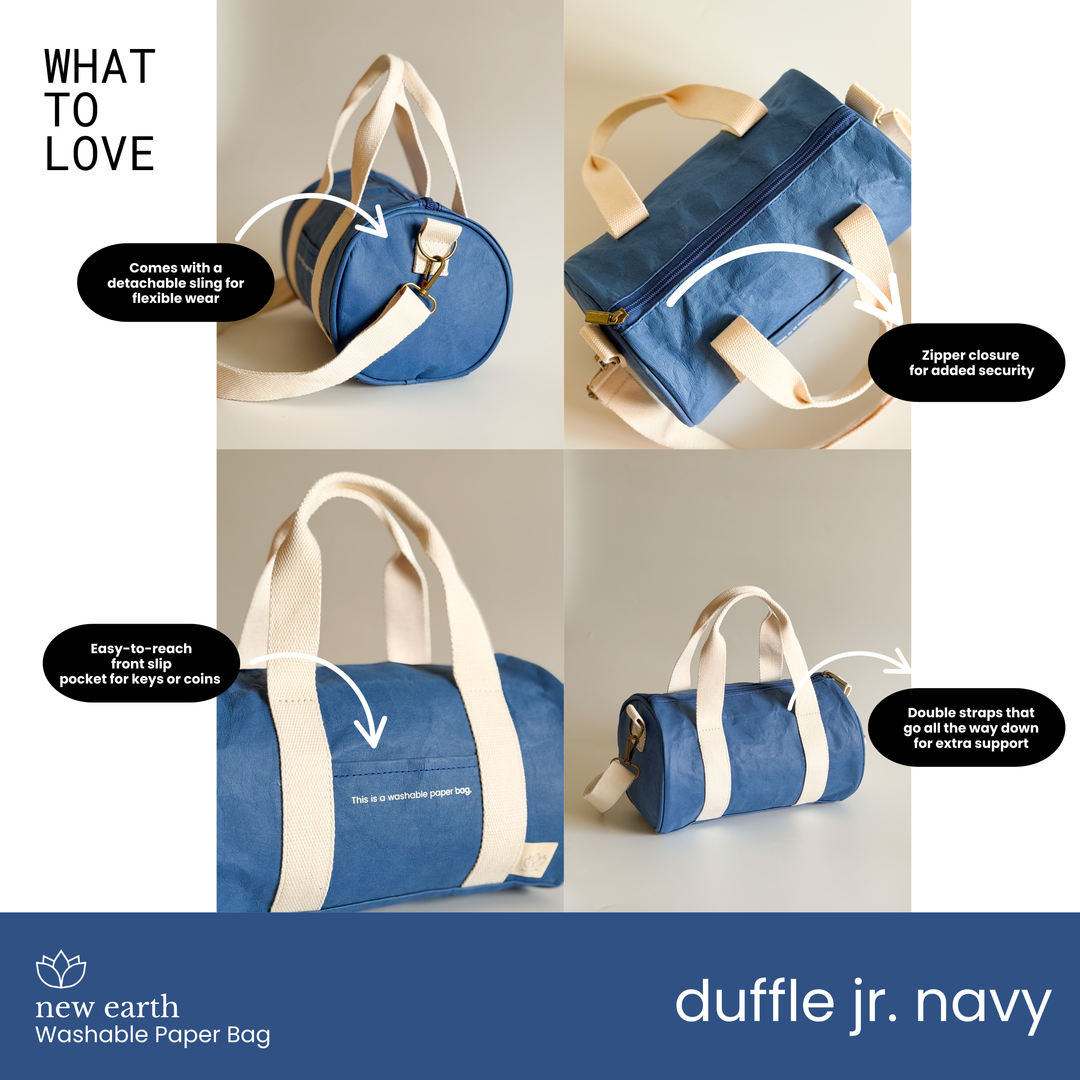 NEW! DUFFLE JR. Washable Paper Bag