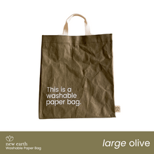 Load image into Gallery viewer, LARGE New Earth Washable Paper Bag
