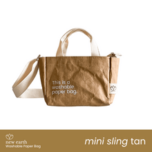 Load image into Gallery viewer, MINI SLING New Earth Washable Paper Bag
