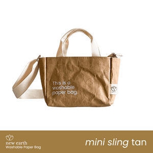 MINI SLING New Earth Washable Paper Bag