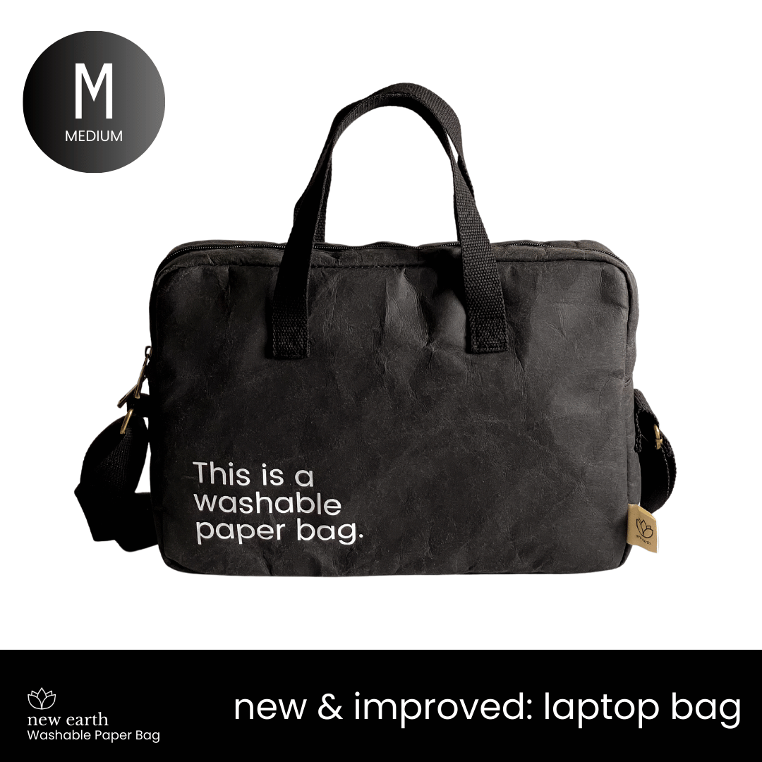 MEDIUM Washable Paper Laptop Bag