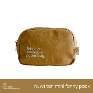 NEW IN STORE! New Earth Mini Fanny Pack Washable Paper Bag