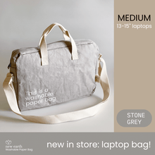 Load image into Gallery viewer, New Earth Washable Paper Laptop Bag
