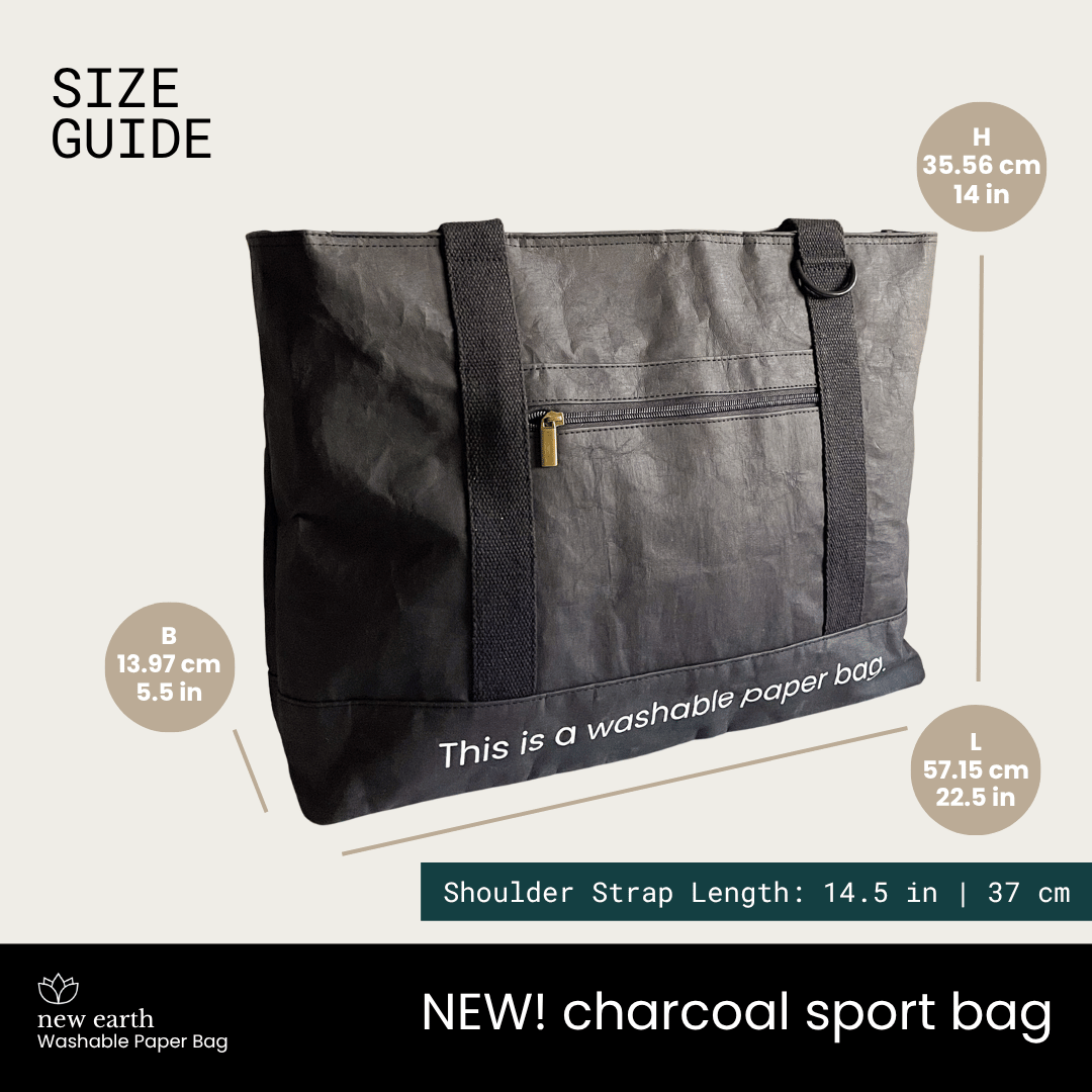 NEW! LARGE SPORT Washable Paper Bag