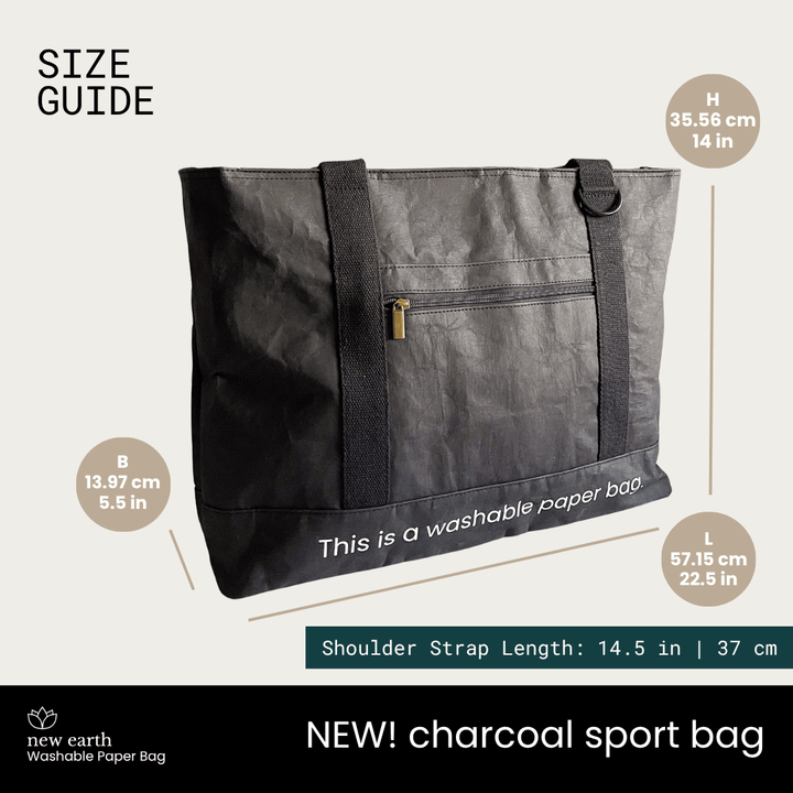 NEW! LARGE SPORT Washable Paper Bag