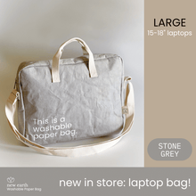 Load image into Gallery viewer, NEW! New Earth Washable Paper Laptop Bag
