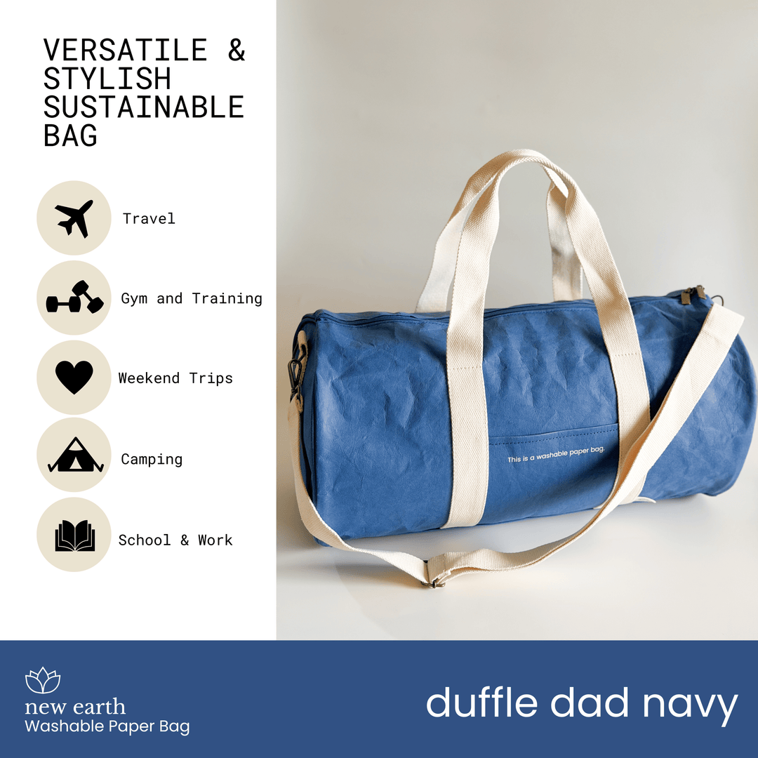 NEW! DUFFLE DAD Washable Paper Bag