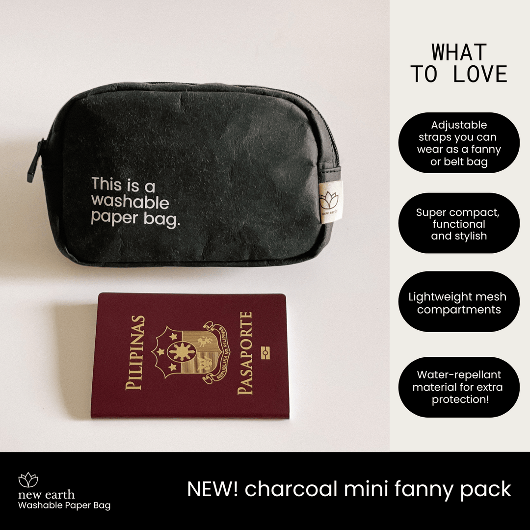 MINI FANNY PACK Washable Paper Bag