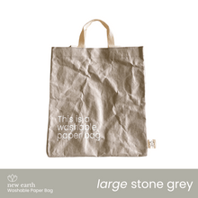 Load image into Gallery viewer, LARGE New Earth Washable Paper Bag
