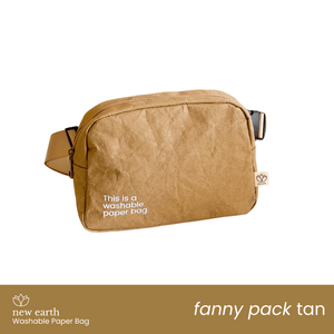 New Earth Fanny Pack Washable Paper Bag