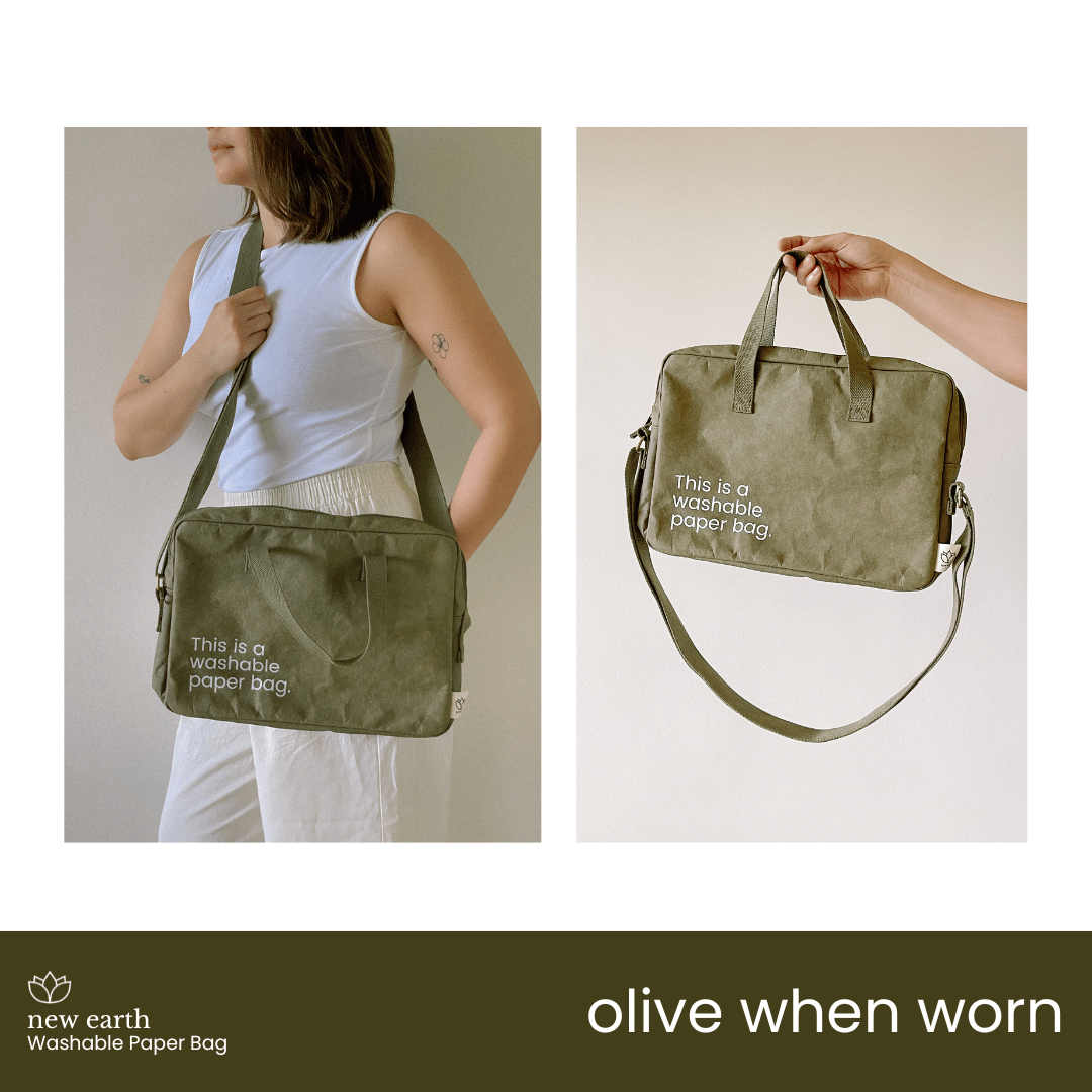 MEDIUM Washable Paper Laptop Bag