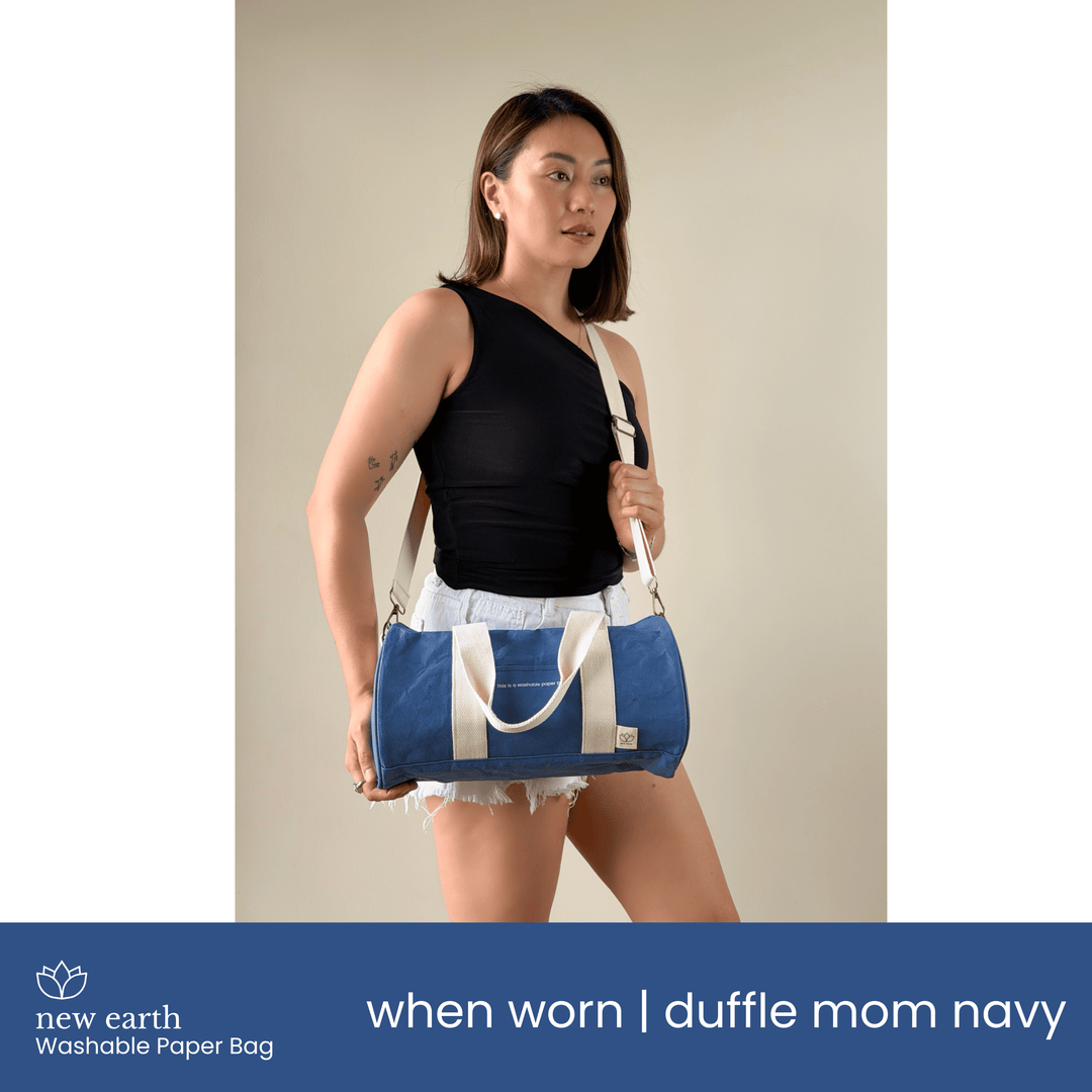 NEW! DUFFLE MOM Washable Paper Bag