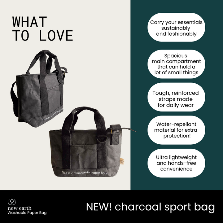 NEW! SLING SPORT Washable Paper Bag