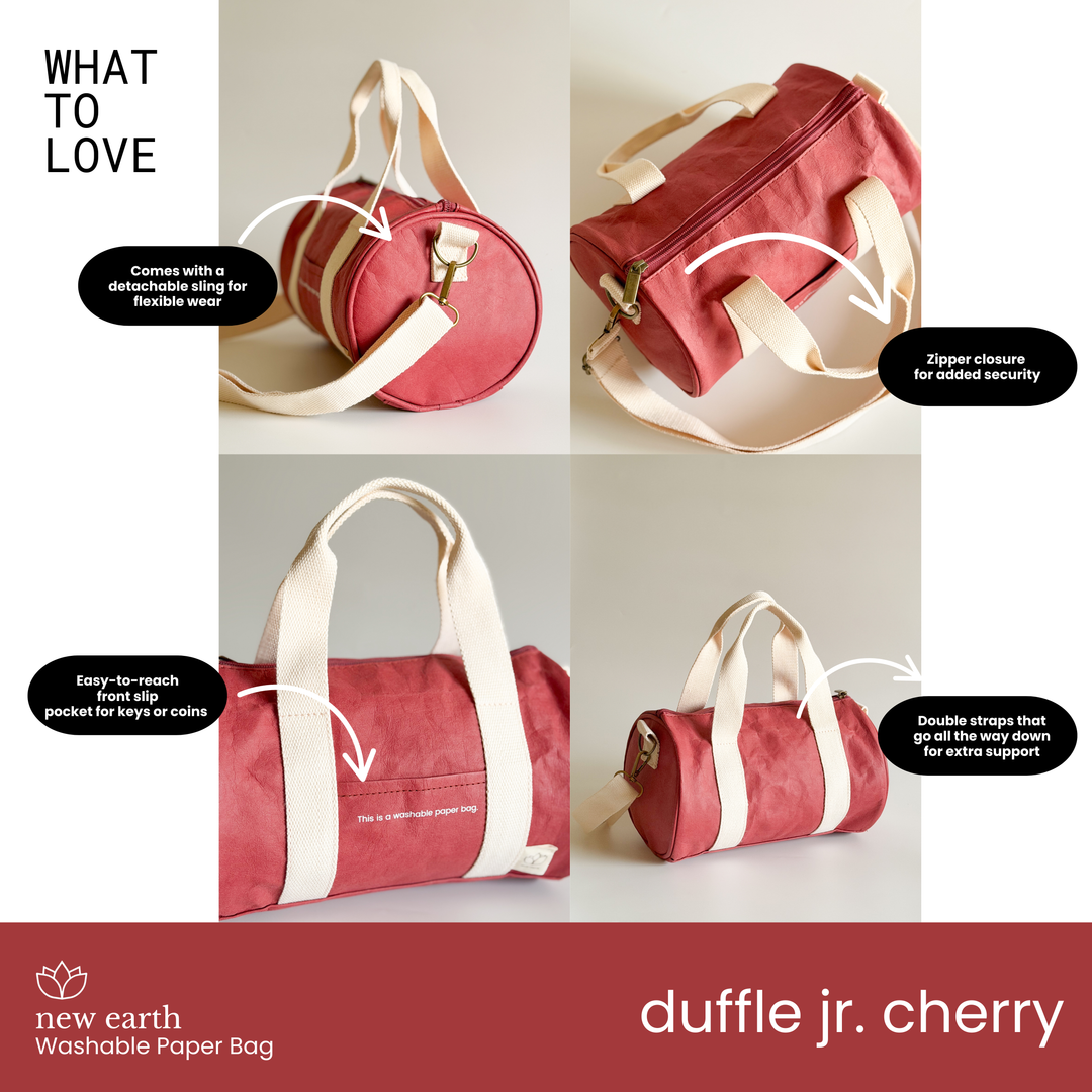 NEW! DUFFLE JR. Washable Paper Bag