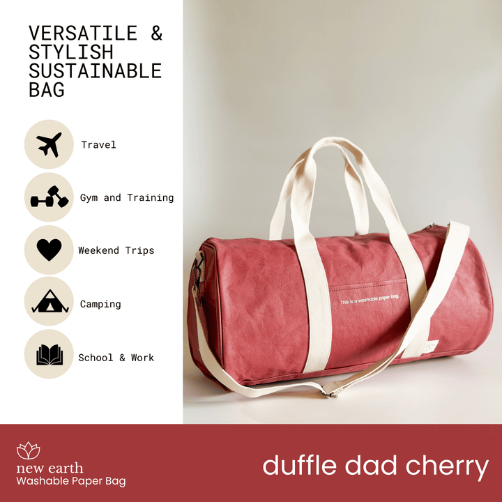 NEW! DUFFLE DAD Washable Paper Bag