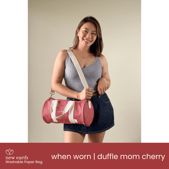NEW! DUFFLE MOM Washable Paper Bag