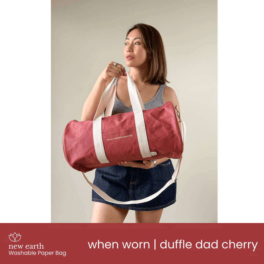 NEW! DUFFLE DAD Washable Paper Bag