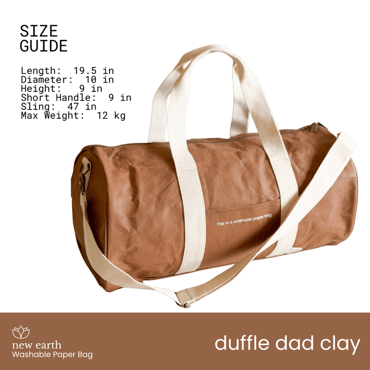 NEW! DUFFLE DAD Washable Paper Bag