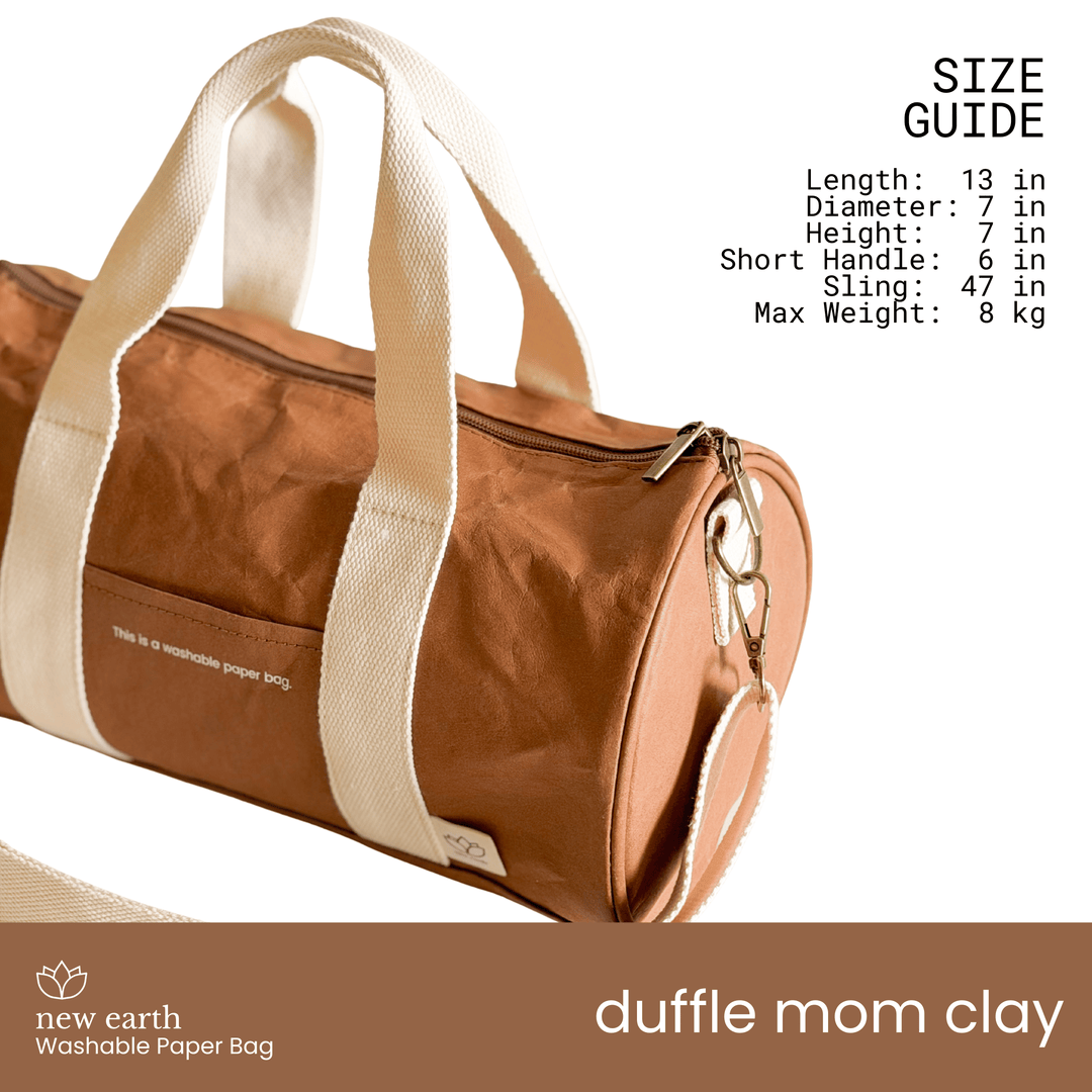 NEW! DUFFLE MOM Washable Paper Bag