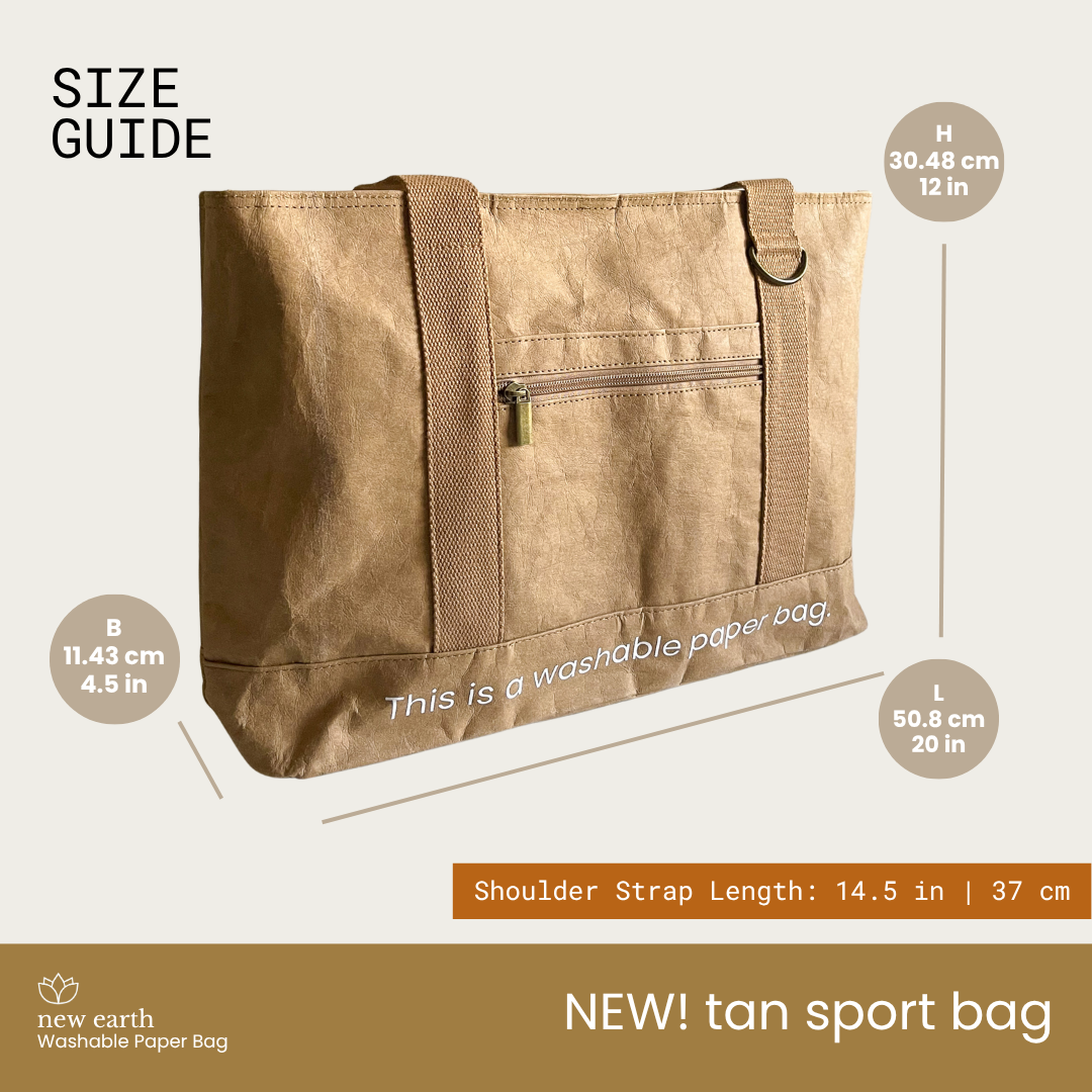NEW! MEDIUM SPORT Washable Paper Bag