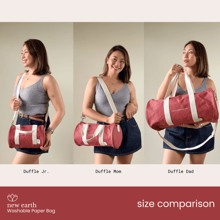 NEW! DUFFLE MOM Washable Paper Bag